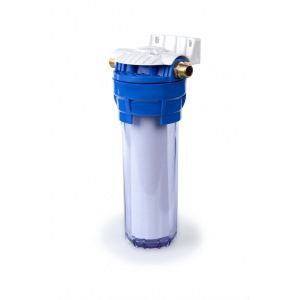 Магистральный фильтр для воды со сменным картриджем гейзер 1п прозрачный 3/4 32009