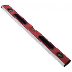 Алюминиевый красный уровень с двумя ручками 3 глазка, 600 мм santool 050205-060