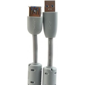 Мультимедийный кабель usb3.0 а вилка-usb а розетка с ф/фильтрами, 1.8м belsis bw1406
