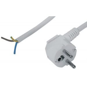 Соединительный шнур с вилкой для электроприборов светозар, sv-55143-2, 2 м