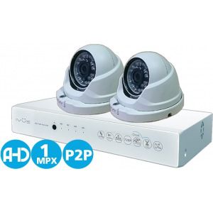 Комплект видеонаблюдения ahd 1mpx для дома и офиса 4+2 ivue ivue-d5004 ahc-d2