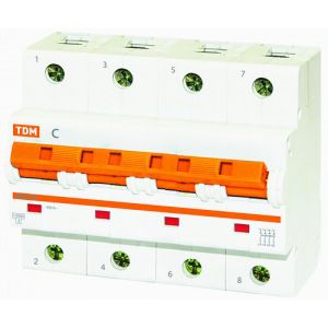 Автоматический выключатель tdm ва47-125 4р 80а 15ка с sq0208-0094
