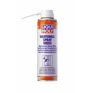 Грязеотталкивающая белая смазка liqui moly wartungs-spray weiss 0,25л 3953