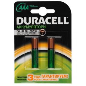 Аккумуляторные батарейки duracell hr03-2bl 252343