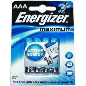 Батарейки energizer aaa 4шт lr03 maximum 1.5в 7638900297577