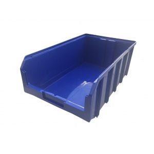 Пластиковый синий ящик 502х305х184мм стелла v-4