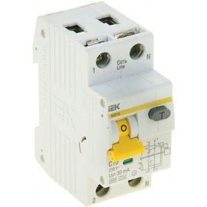 Автоматический выключатель дифференциального тока 1п+n с 20а 30ма iek авдт-32 mad22-5-020-c-30 133611