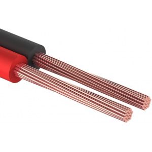 Акустический кабель 2х0.25 кв.мм, красно-черный, 100м proconnect 01-6101-6