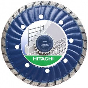 Диск алмазный отрезной сплошной по бетону (125х22.2 мм) hitachi htc-773052
