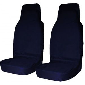 Комплект грязезащитных чехлов на передние сиденья 2шт, синий tplus t001274