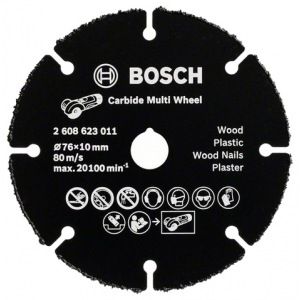 Твердосплавный диск для gws 10,8-76 v-ec (76х10 мм) bosch 2608623011