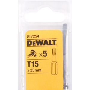 Бита (т15; 25 мм) 5 шт. dewalt dt 7254