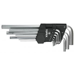 Набор шестигранных ключей topex 1.5-10 мм 35d956