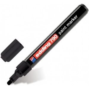 Лаковый маркер, черный, круглый наконечник 2-3мм edding e-790-1