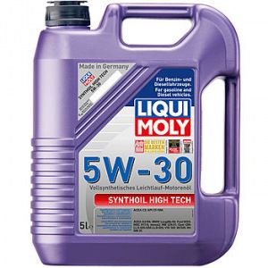 Синтетическое моторное масло liqui moly synthoil high tech 5w-30 cf/sm c3 5л 9077