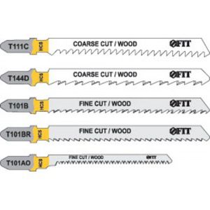 Набор полотен по дереву для электролобзика (5 шт.) fit 41010