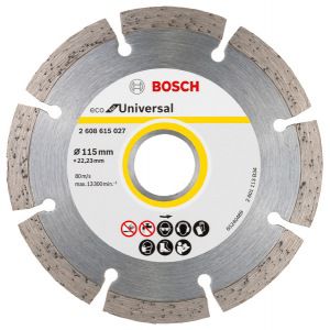 Диск алмазный eco universal (115х22.2 мм) bosch 2608615027