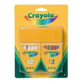 Набор Crayola из 12 белых и 12 цветных мелков, 
Crayola