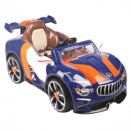 Электромобиль Maserati (кожа) с АКП и пультом 
управления для родителей, синий