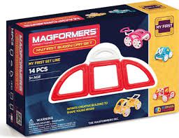 Магнитный конструктор MAGFORMERS 63145 My First Buggy, 
Red