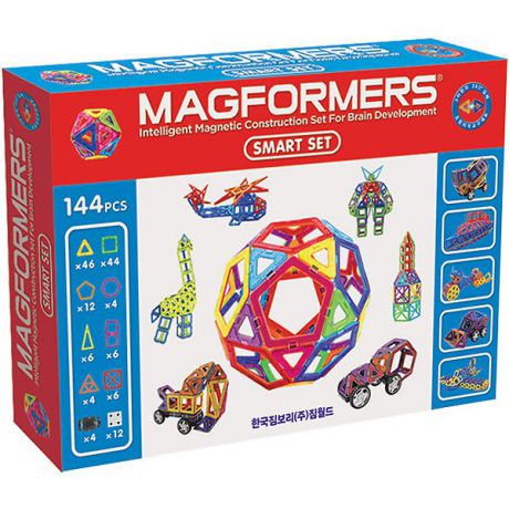 Магнитный конструктор MAGFORMERS 63082 Smart set, MAGFORMERS