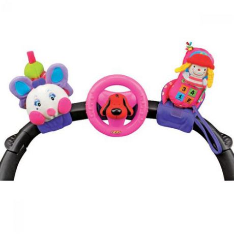 Набор развивающих игрушек для коляски: 
гусеничка, руль, телефон, K’s Kids