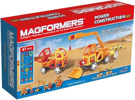 Магнитный конструктор MAGFORMERS 63090 Power Construction 
Set, MAGFORMERS