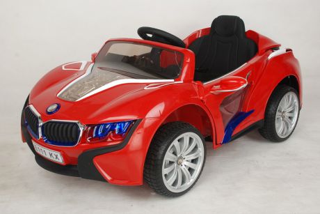 Электромобиль BMW i8 с мультимедиа и ДУ для 
родителей, красный