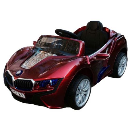 Электромобиль BMW i8 VIP с мультимедиа и ДУ 
для родителей, красный