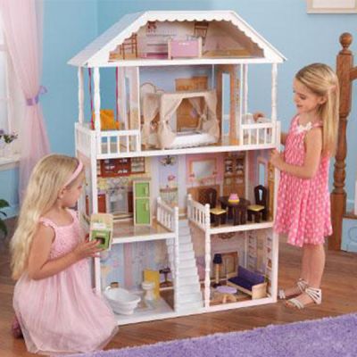 Кукольный домик для Барби "САВАННА", с мебелью 
14 элементов, KidKraf