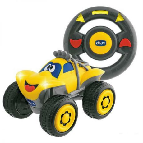 Игрушка машинка Билли большие колеса с 
д.у, желтая 2г., Chicco Toys