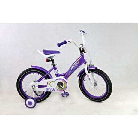 Детский велосипед RIVERBIKE - M-16, фиолетовый, 
RiverToys