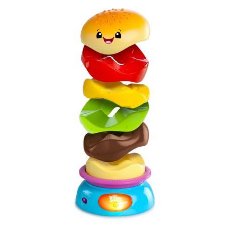 Развивающая игрушка-пирамидка «Веселый 
бутерброд», Bright Starts