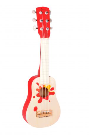 Красная деревянная гитара "Гавайи", Classic 
World