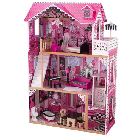 Кукольный домик для Барби "АМЕЛИЯ", с мебелью 
15 элементов