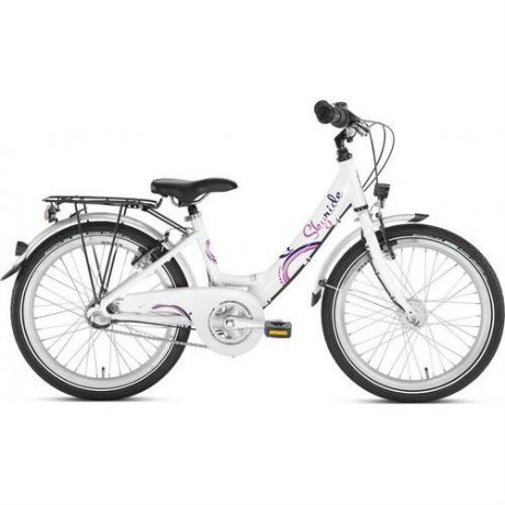 Двухколесный велосипед для девочек, рама 
алюминий, 20'', 3 скорости, Skyride 20-3 Alu, white, Puky
