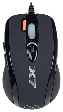 Мышь A4-Tech X-718BK, USB (черный) 6 кн, 1 кл-кн, 3200 dpi