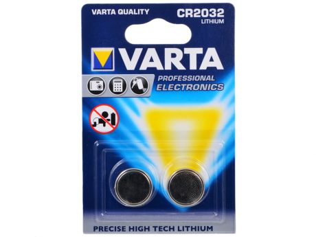 Элемент питания VARTA ELECTRONICS CR2032 (2шт. в упаковке)