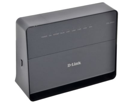 Маршрутизатор D-Link DSL-2640U/RA/U2A ADSL внешний беспроводной Ethernet роутер, 802.11n,  4xLAN, 1xADSL, сплиттер, Annex A