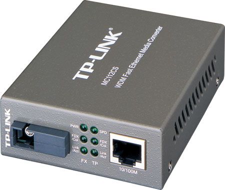 Медиаконвертер TP-LINK MC112CS WDM медиаконвертер Fast Ethernet