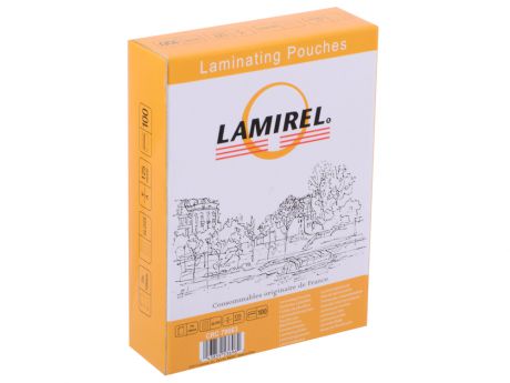 Пленка для ламинирования  Lamirel 75x105мм, 125мкм, 100 шт.