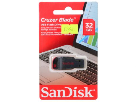 Внешний накопитель SanDisk Cruzer Blade 32GB (SDCZ50-032G-B35)