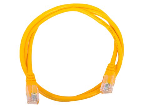 Сетевой кабель 1м UTP 5е, литой patch cord желтый Aopen [ANP511_1M_Y]