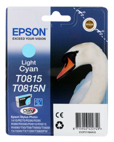 Картридж Epson Original T11154A10 Light Cyan (повышенной емкости) для R270/ 390/ RX590