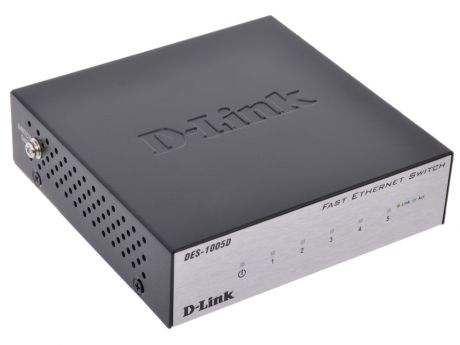 Коммутатор D-Link Switch DES-1005D Коммутатор с 5 портами 10/100Base-TX