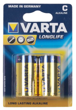 Батарейки VARTA Long Life C (2шт)