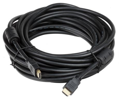 Кабель HDMI 19M/19M 10m ver:1.4 +3D/Ethernet AOpen [ACG511D-10M] 2 фильтра, позолоченные контакты