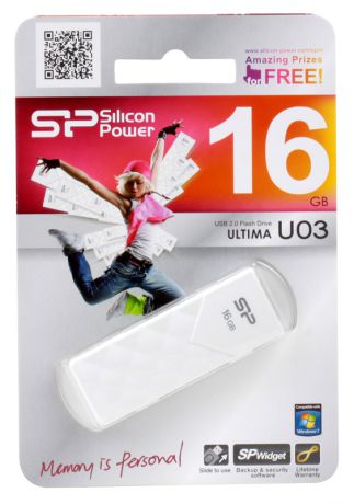 Внешний накопитель Silicon Power Ultima U03 White 16GB (SP016GBUF2U03V1W)