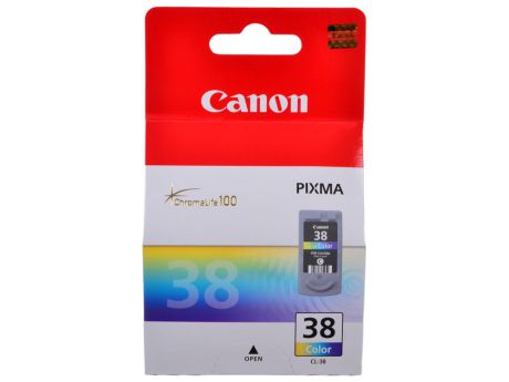 Картридж Canon CL-38 для Pixma iP 1800/2500/1900/2600, MX 300/310, MP 190/210/220/140. Трехцветный. 207 страниц.