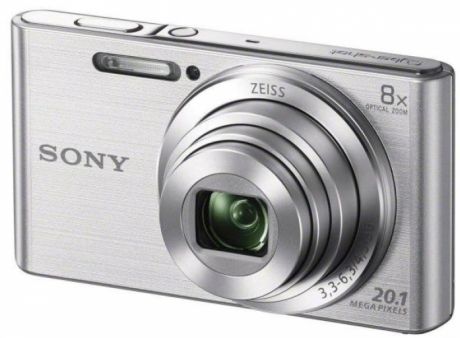 Фотоаппарат SONY DSC-W830S Silver (20Mp, 8x zoom, 2.7", SDXC, 720P) [DSCW830B.RU3]